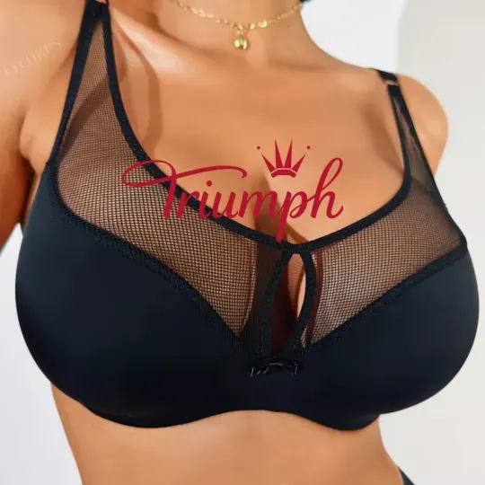 Triumph - 🍒(3 kusy) Bezešvá push-up podprsenka
