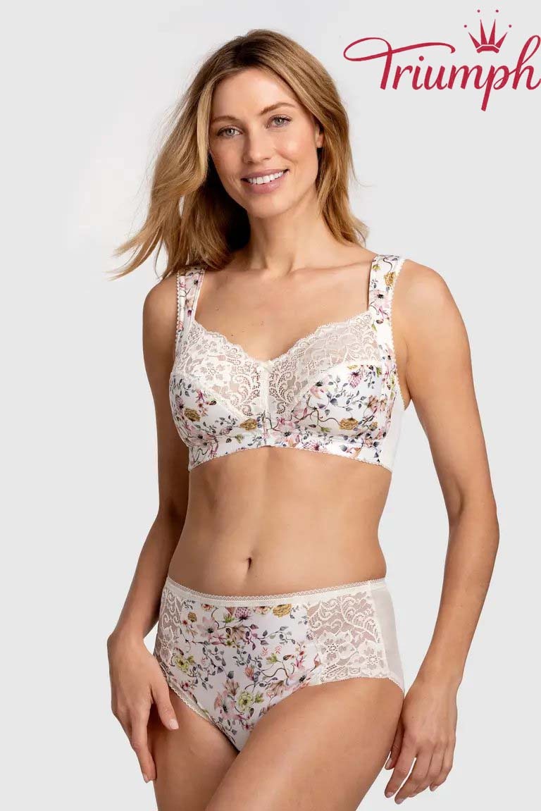 Triumph® 3-pack💖Podprsenka s vyšívanou květinovou krajkou