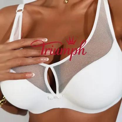 Triumph - 🍒(3 kusy) Bezešvá push-up podprsenka