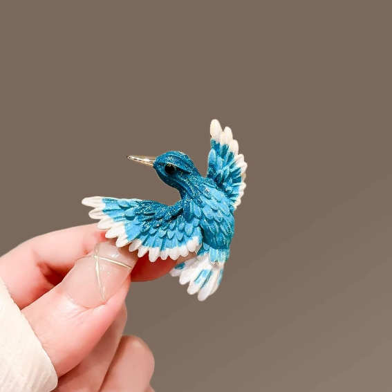 💙🕊Blue hummingbird brooch