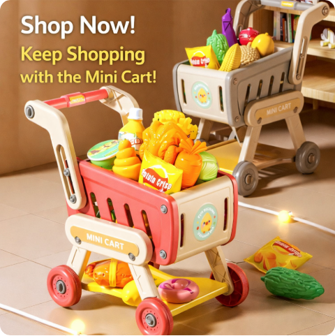 🎈Children's Shopping Cart Set