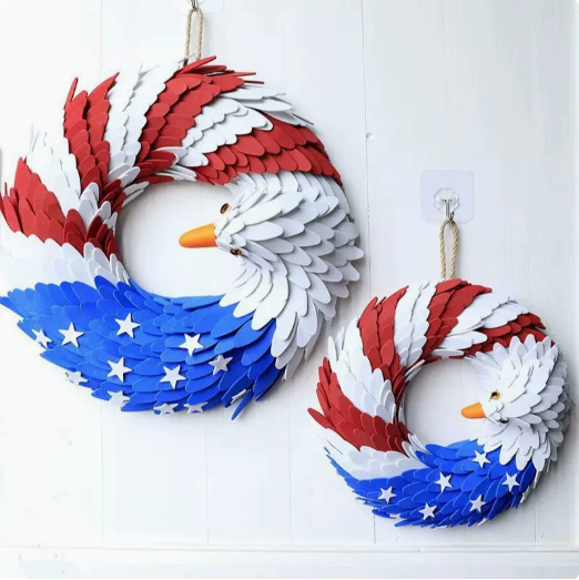 🔥🔥🔥Independence Day eagle wreath