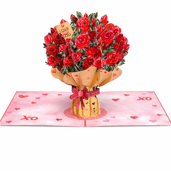 💐Flower Bouquet Card Keepsake