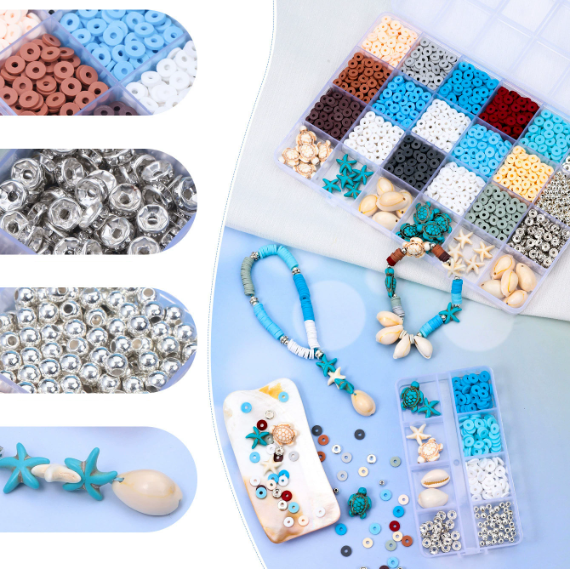 Soft clay sheet set, ocean beach series bracelet necklace accessories DIY