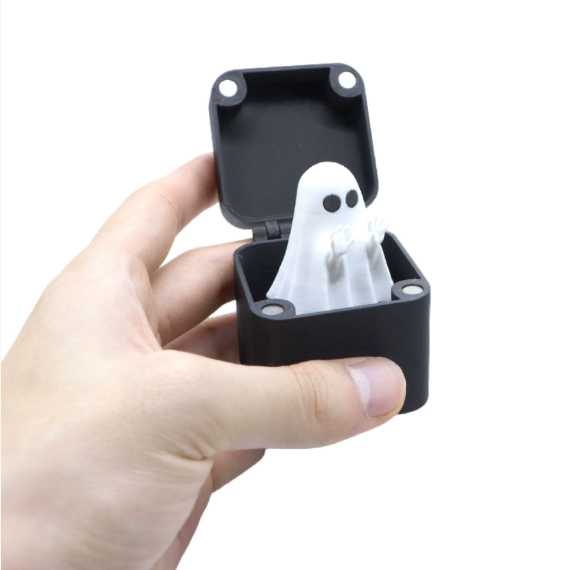 Halloween middle finger box ghost