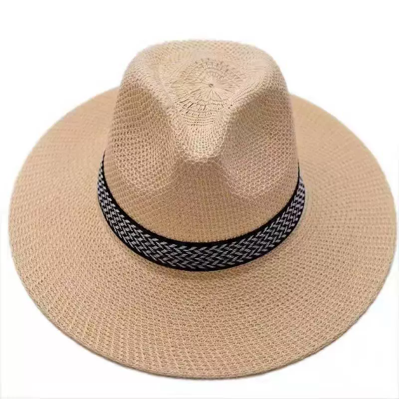 Summer men's woven sun hat