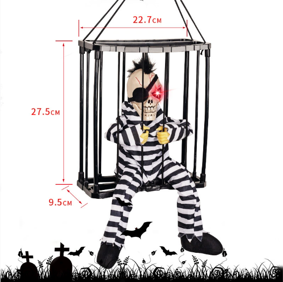 Halloween Cage Ghost Decoration
