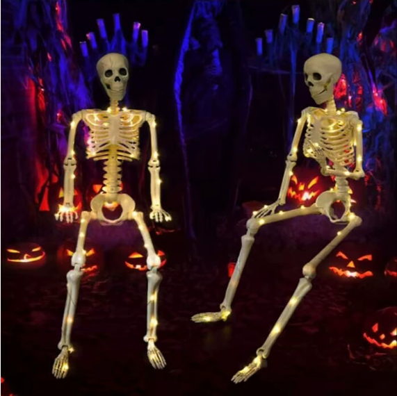 Halloween glowing skull