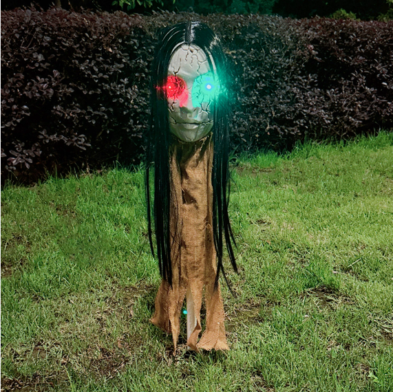 Halloween glowing skull