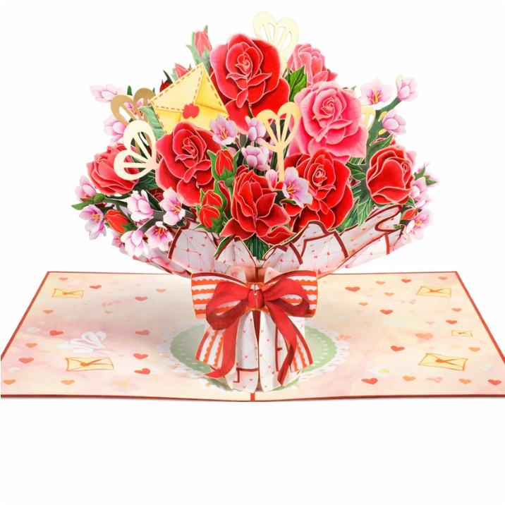 💐Flower Bouquet Card Keepsake