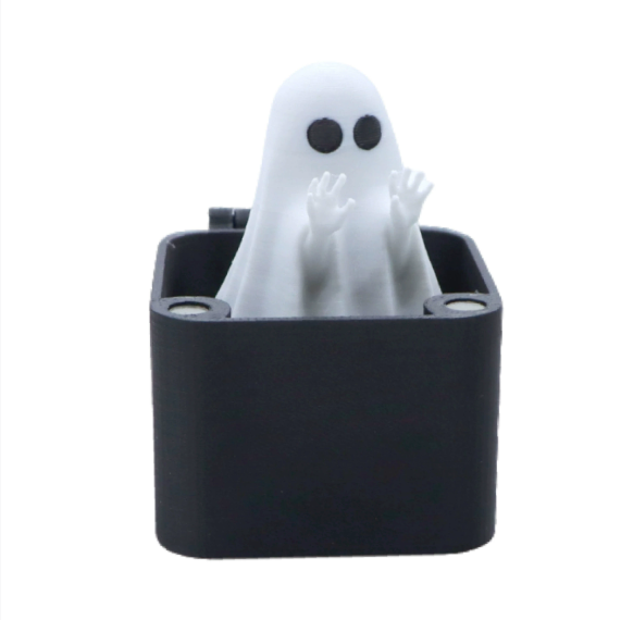 Halloween middle finger box ghost