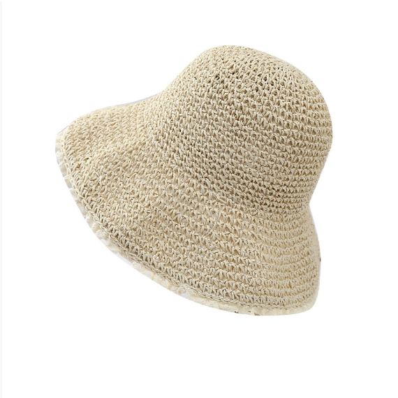 Hand-woven straw sun hat