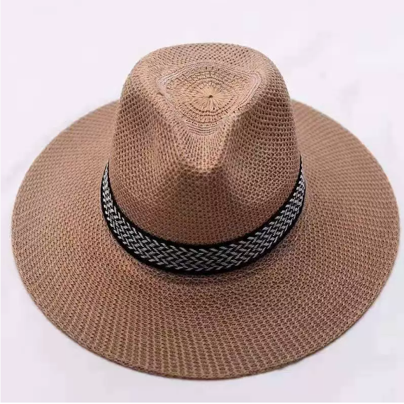 Summer men's woven sun hat