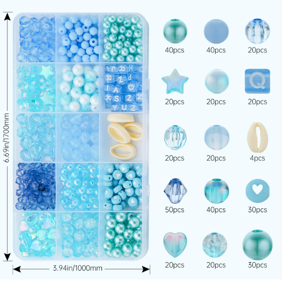 Soft clay sheet set, ocean beach series bracelet necklace accessories DIY