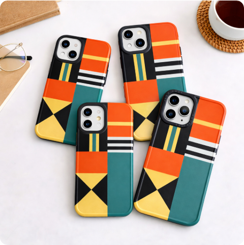 🔶Geometric style phone case