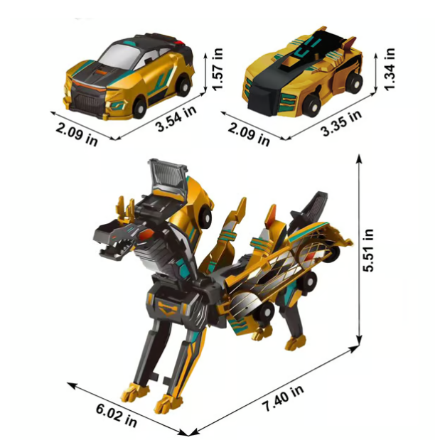 🦖Dinosaur Car Toys Magnetic cars transform into dinosaurs!