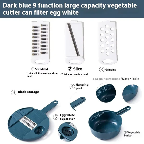 🔥9 in 1 Multi-functional Vegetable Chopper