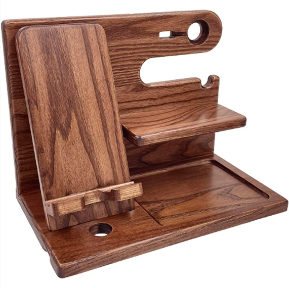 Solid wood multifunctional storage rack