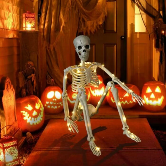 Halloween glowing skull