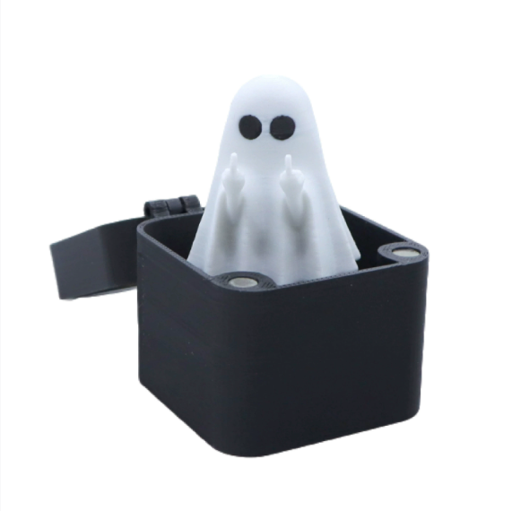 Halloween middle finger box ghost