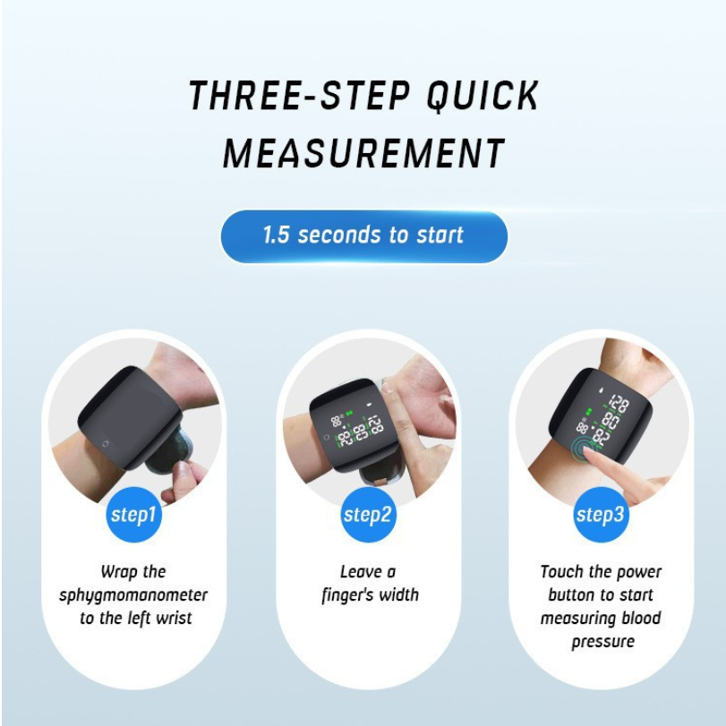 💖Household precision wrist blood pressure monitor