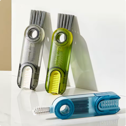 💚Multitrust 3 in 1 U Shaped Bottle Brush