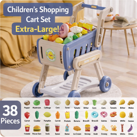 🎈Children's Shopping Cart Set