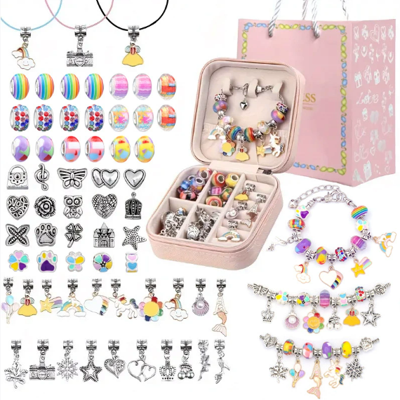 Handmade beaded bracelets for children