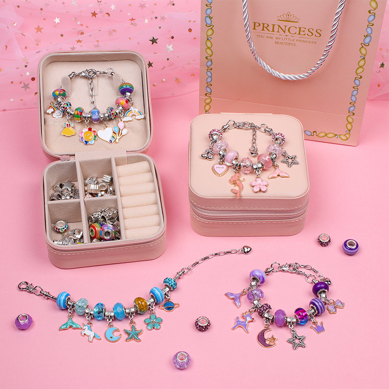 Handmade beaded bracelets for children