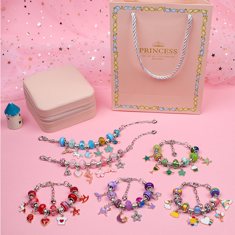 Handmade beaded bracelets for children