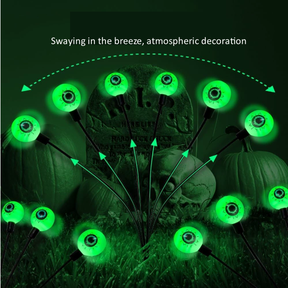 Halloween Solar String Lights Eyeball Lights