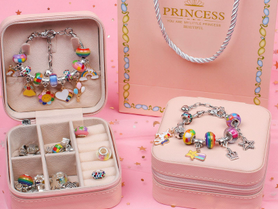 Handmade beaded bracelets for children