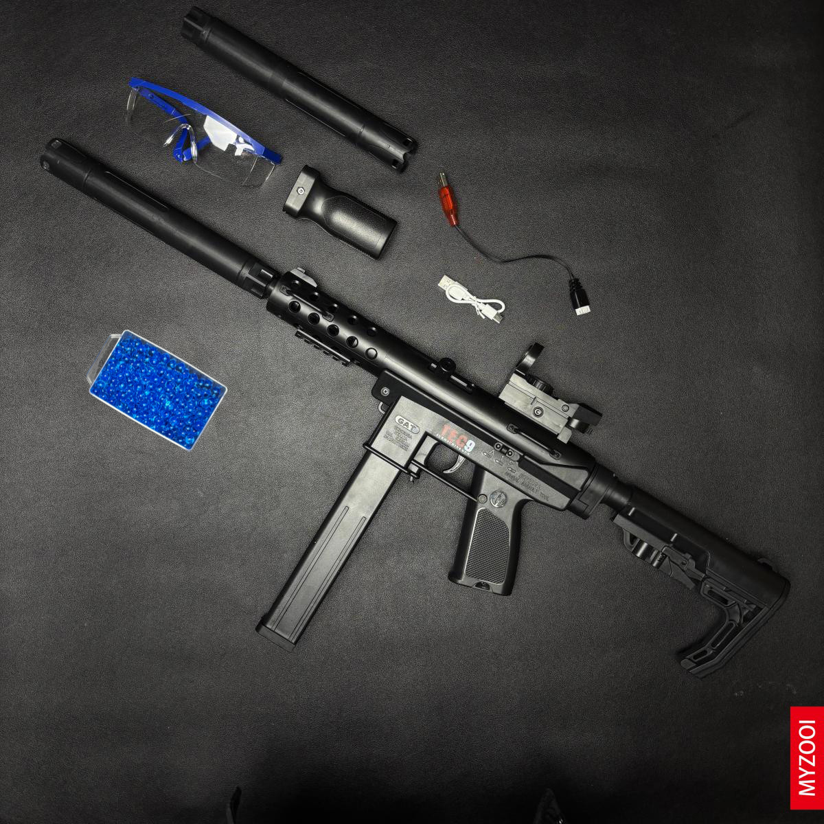 TEC-9 Gel Blaster Safe Toy Gun with Nylon Material