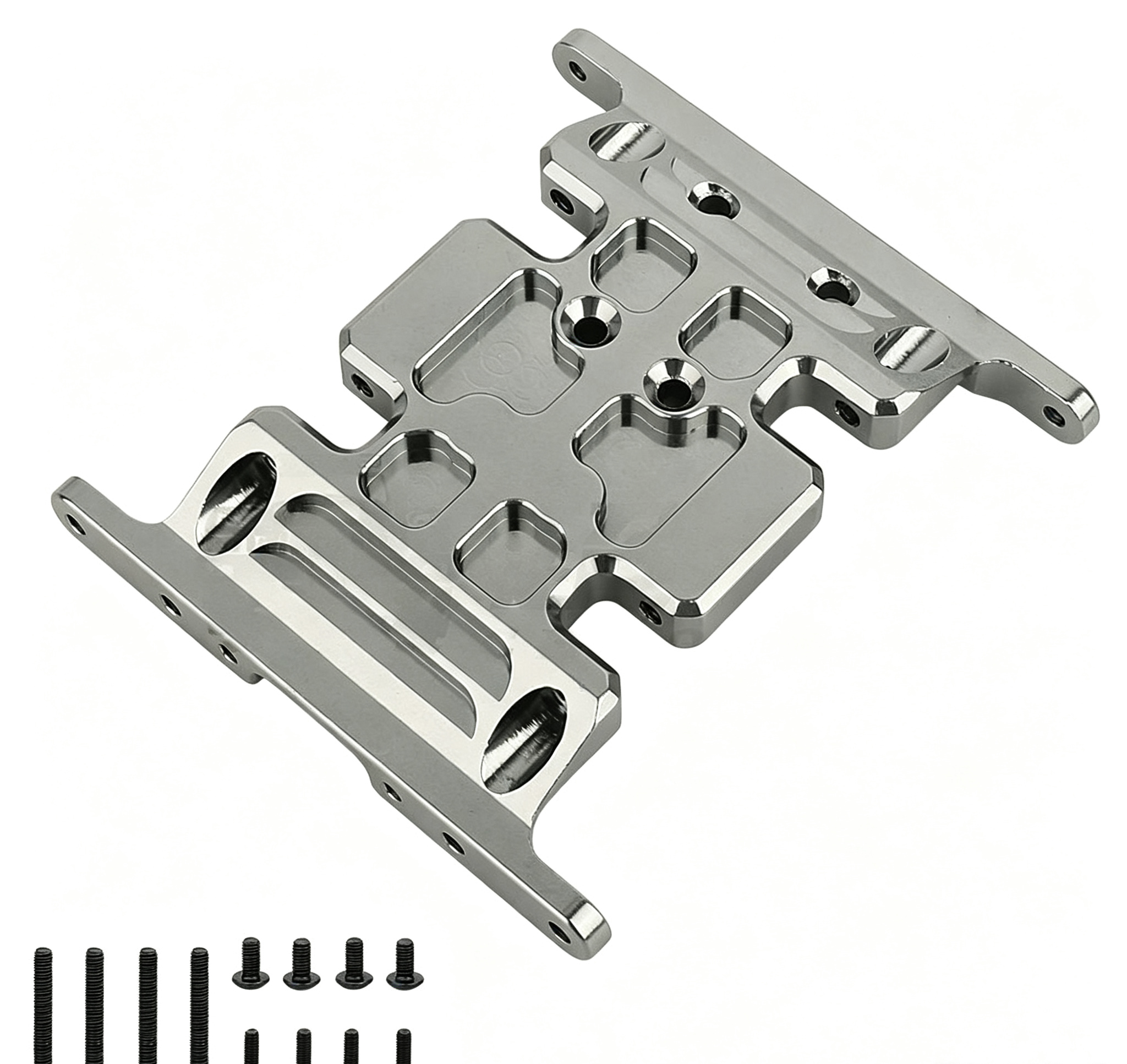 Metal Transmission Mount Base Plate for 1/10 RC Crawler SCX10 (Compatible with 90021/90022/90028)  DB01