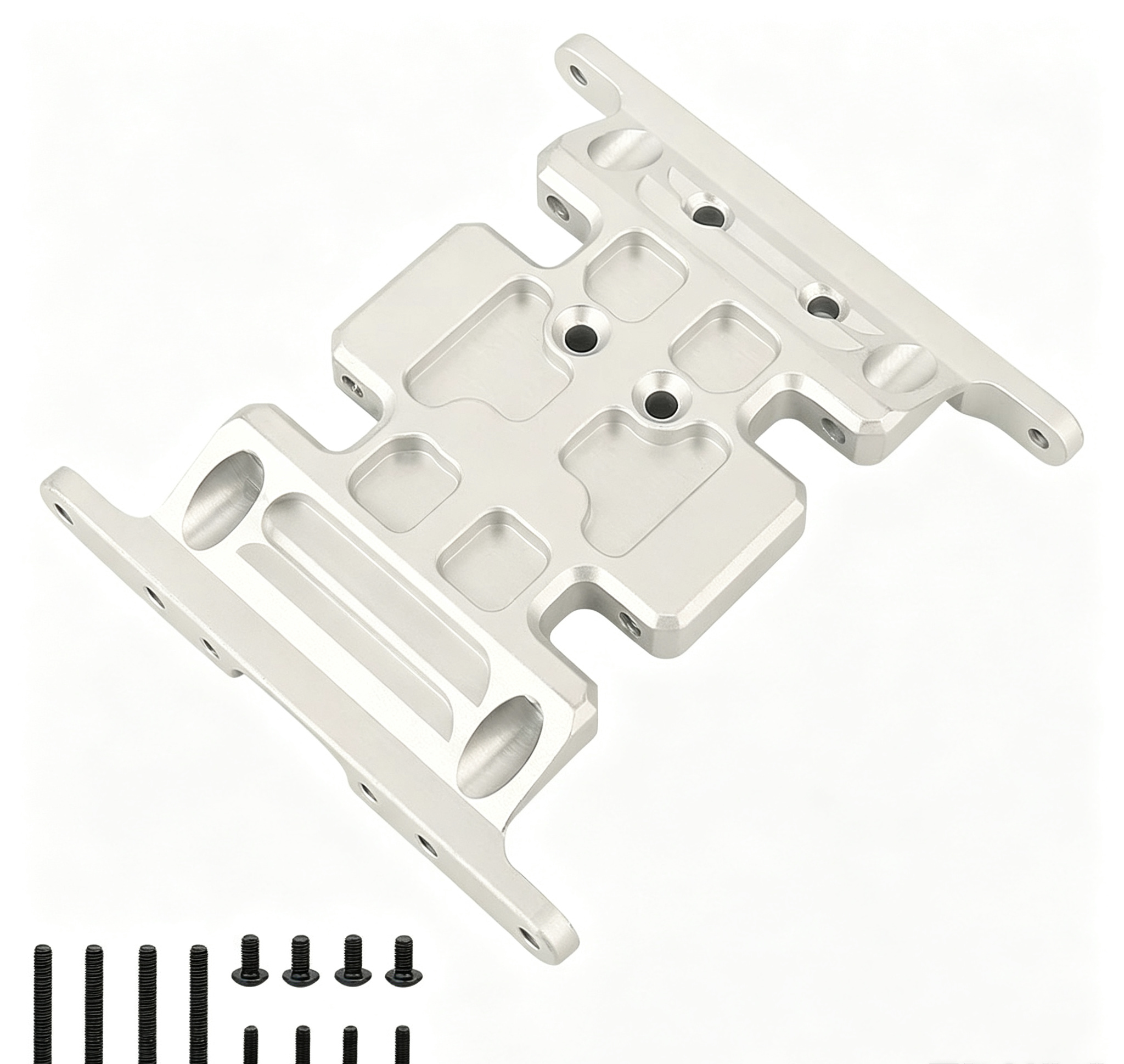 Metal Transmission Mount Base Plate for 1/10 RC Crawler SCX10 (Compatible with 90021/90022/90028)  DB01