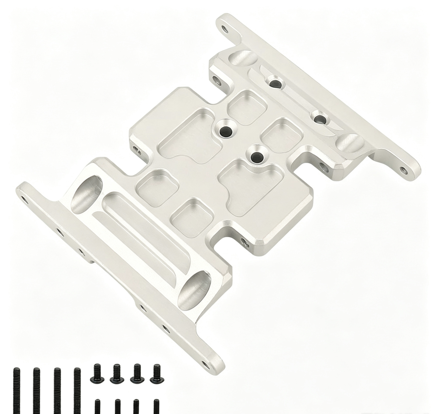 Metal Transmission Mount Base Plate for 1/10 RC Crawler SCX10 (Compatible with 90021/90022/90028)  DB01