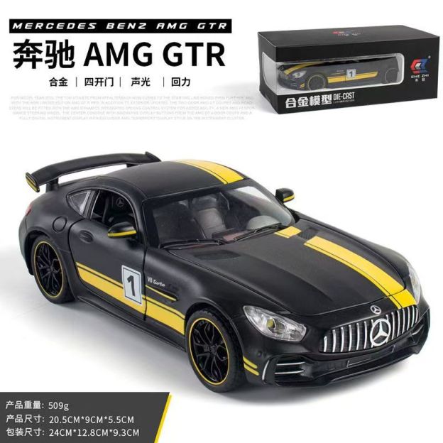 1:18 Mercedes-Benz AMG ONE Alloy Supercar Model, Light & Sound, 4-Wheel Shock Absorption, Multi-Open Doors & Adjustable Rear Wing, Diecast Car Ornament Toy for Boys   ZM9