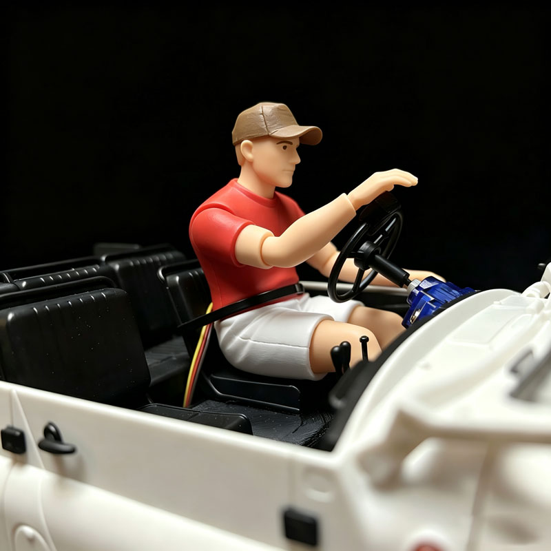 1:12 UAZ-469 Military Off-Road RC Modified Model・Figure Motion-Linked Version