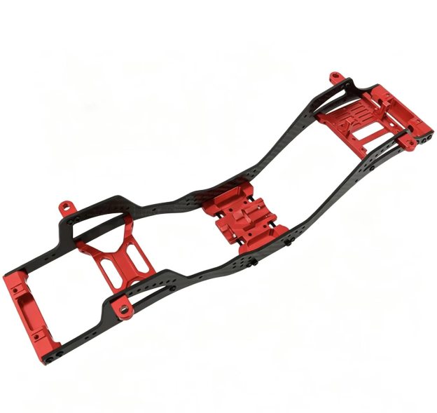  Carbon Fiber & Aluminum Chassis Frame Upgrade for 1/10 SCX10 Pro RC Crawler  DB07