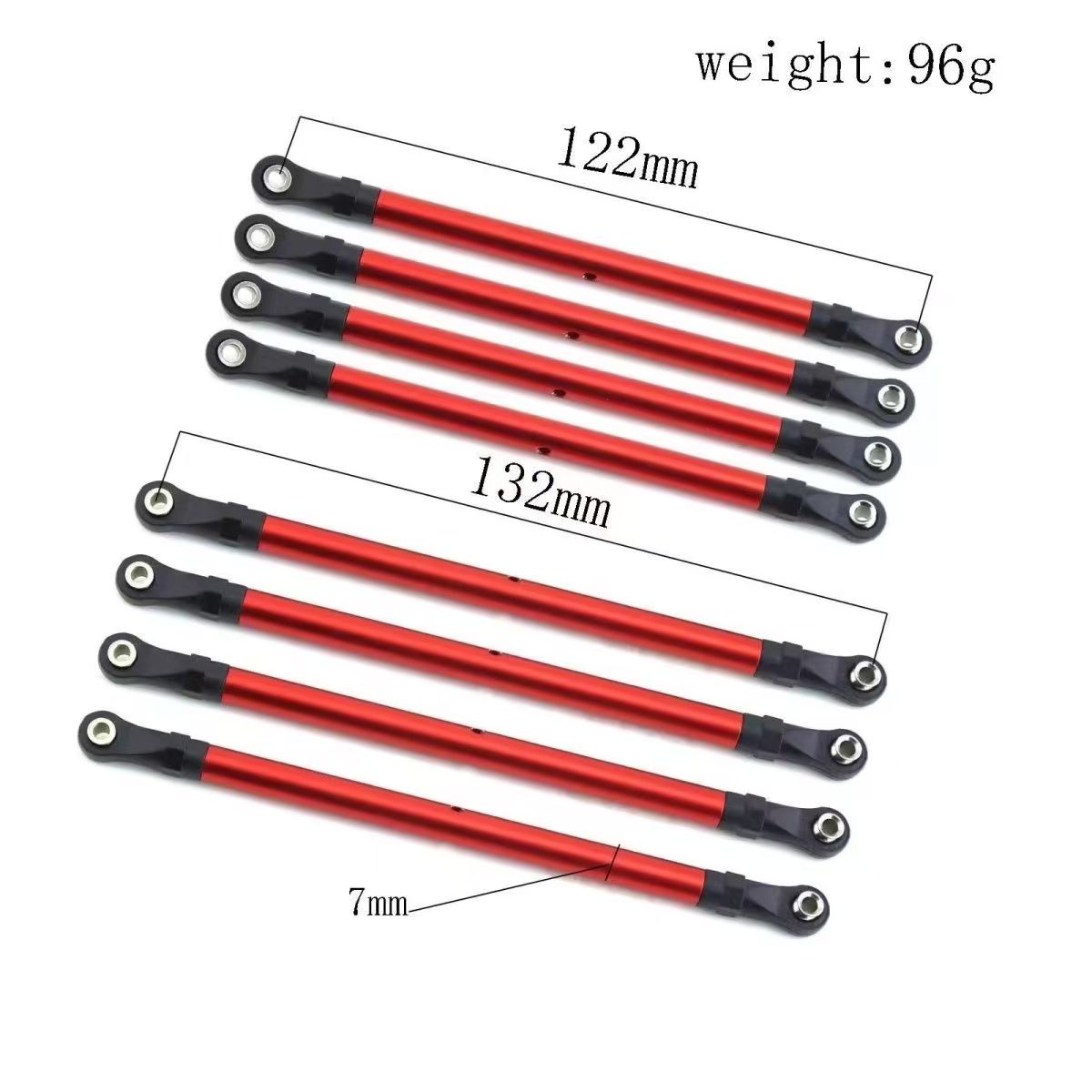 313mm Wheelbase Aluminum Alloy Linkage Set for 1/10 RC Crawler, Compatible with SCX10 90046 / TRX4 / C1616  LG01