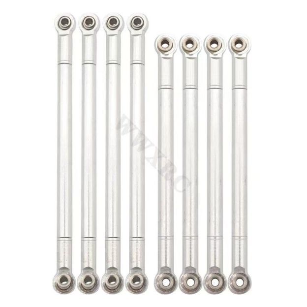 Adjustable Aluminum Steering Turnbuckles for 1/8 1/10 Scale RC Cars - Upgrade Replacement Parts  LG04