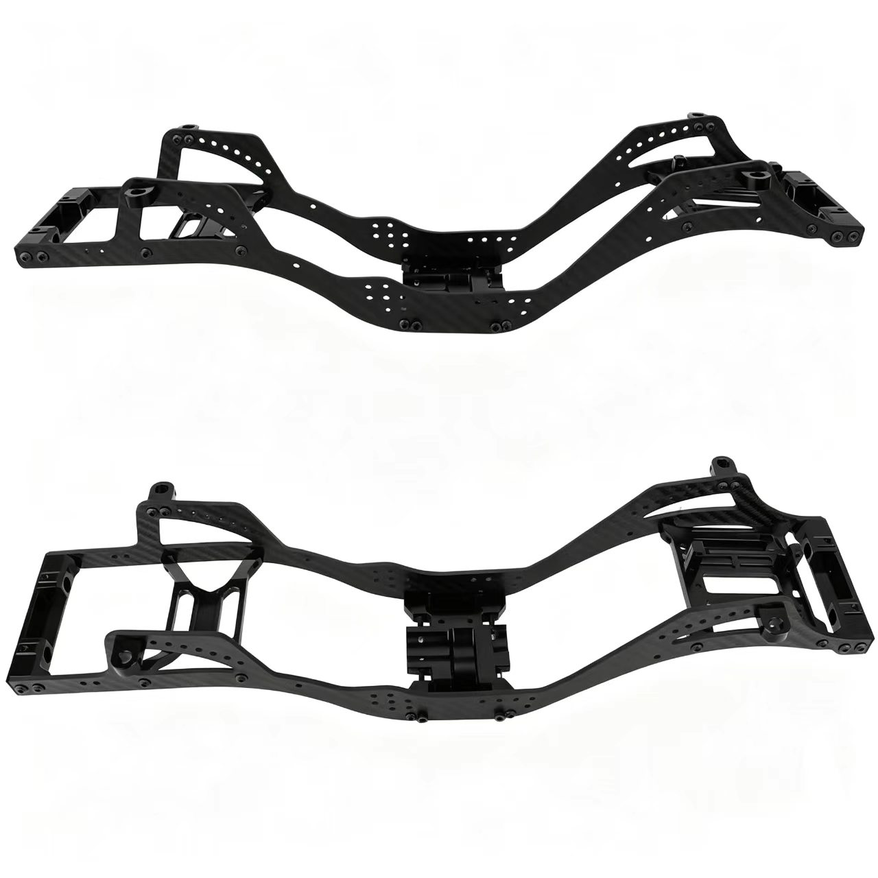  Carbon Fiber & Aluminum Chassis Frame Upgrade for 1/10 SCX10 Pro RC Crawler  DB07
