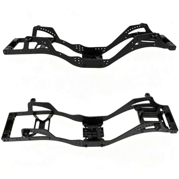  Carbon Fiber & Aluminum Chassis Frame Upgrade for 1/10 SCX10 Pro RC Crawler  DB07