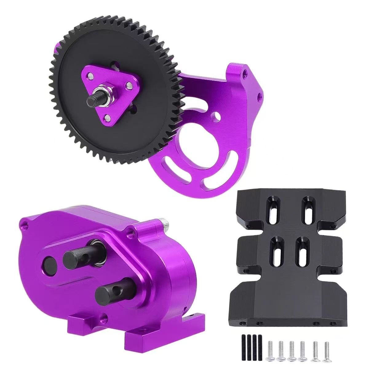 LCG Metal Chassis with Front Transmission for 1/10 RC Crawler, Compatible with SCX10 Pro / Capra  DB17
