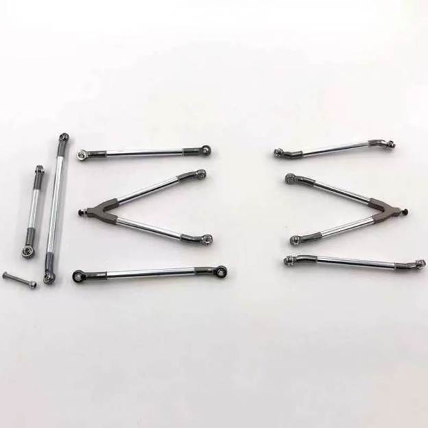  Y-Style Metal Linkage Rod Set for 1/10 RC Crawlers, Compatible with Axial SCX10 AX10 RC4WD  LG06
