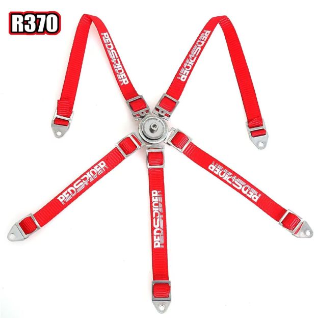 RS Red Spider 1/10 Crawler / 1/8 AXIAL Buggy 5-Point RC Simulation Seatbelt Racing Harness Upgrade Parts R231  Y2