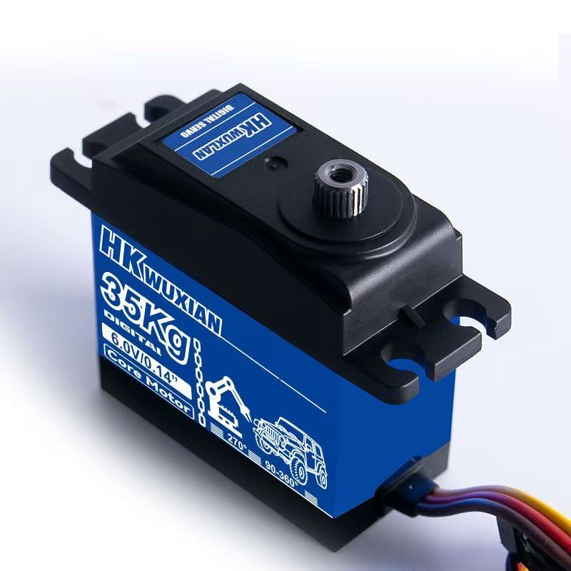 HKWUXIAN 35KG High Torque Digital Servo - Metal Gear, IPX4 Waterproof for RC Crawlers, Boats, Robots & Robot Arms   DJ1
