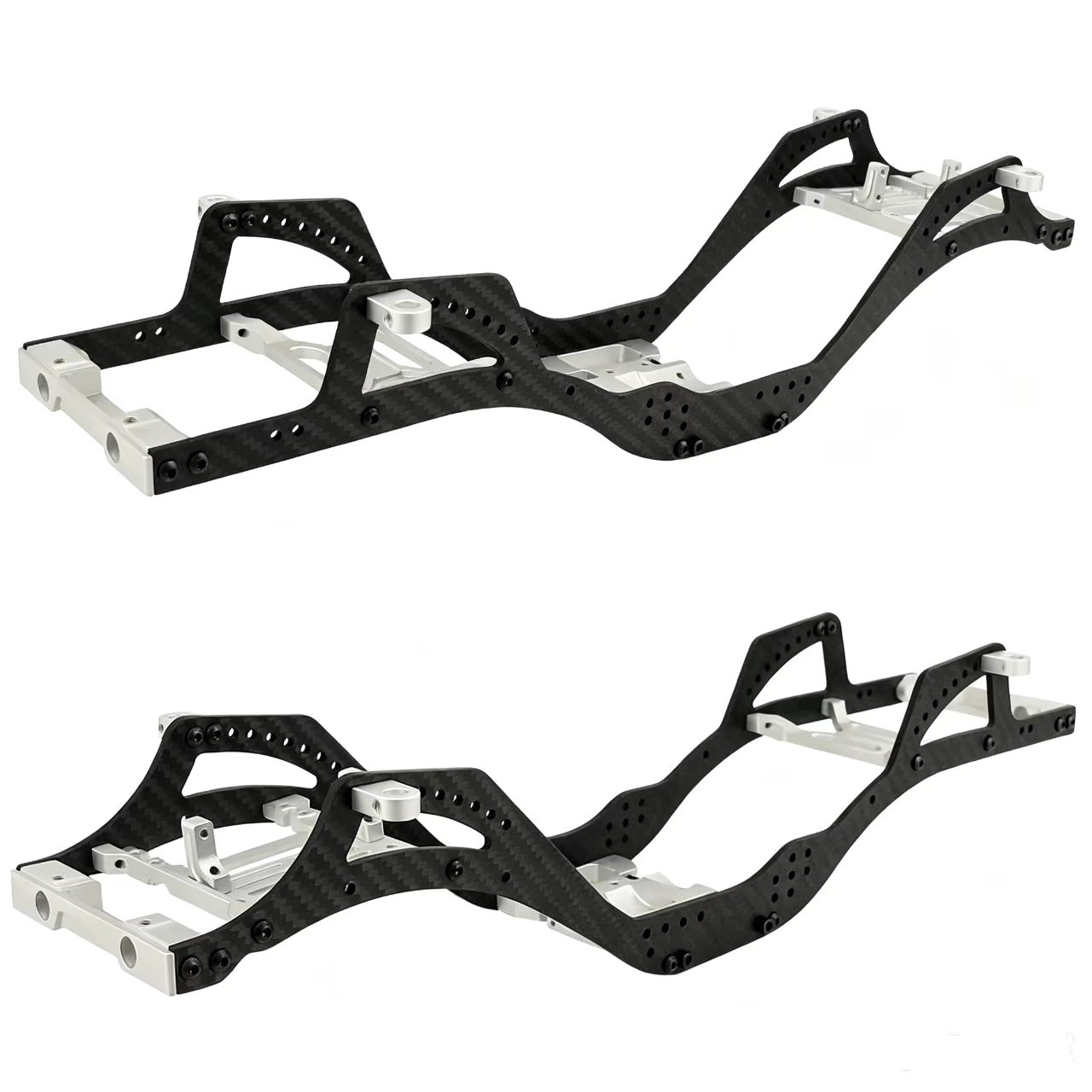  Carbon Fiber & Aluminum Chassis Frame Upgrade for 1/10 SCX10 Pro RC Crawler  DB07
