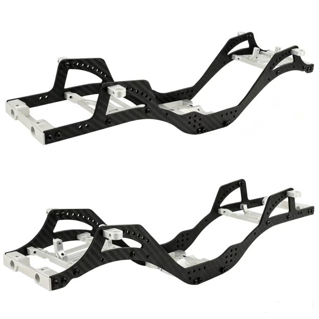  Carbon Fiber & Aluminum Chassis Frame Upgrade for 1/10 SCX10 Pro RC Crawler  DB07