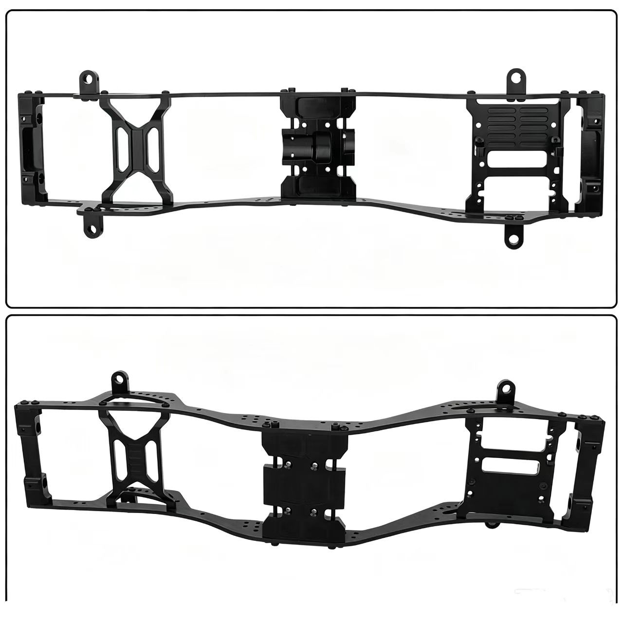  Carbon Fiber & Aluminum Chassis Frame Upgrade for 1/10 SCX10 Pro RC Crawler  DB07